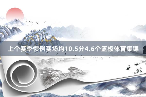 上个赛季惯例赛场均10.5分4.6个篮板体育集锦