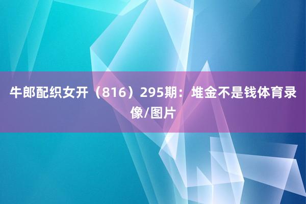 牛郎配织女开（816）　　295期：堆金不是钱体育录像/图片