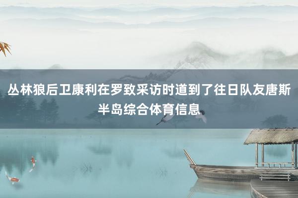 丛林狼后卫康利在罗致采访时道到了往日队友唐斯半岛综合体育信息