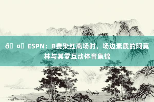 🤔ESPN：B费染红离场时，场边素质的阿莫林与其零互动体育集锦