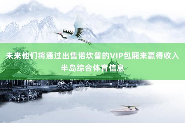 未来他们将通过出售诺坎普的VIP包厢来赢得收入半岛综合体育信息